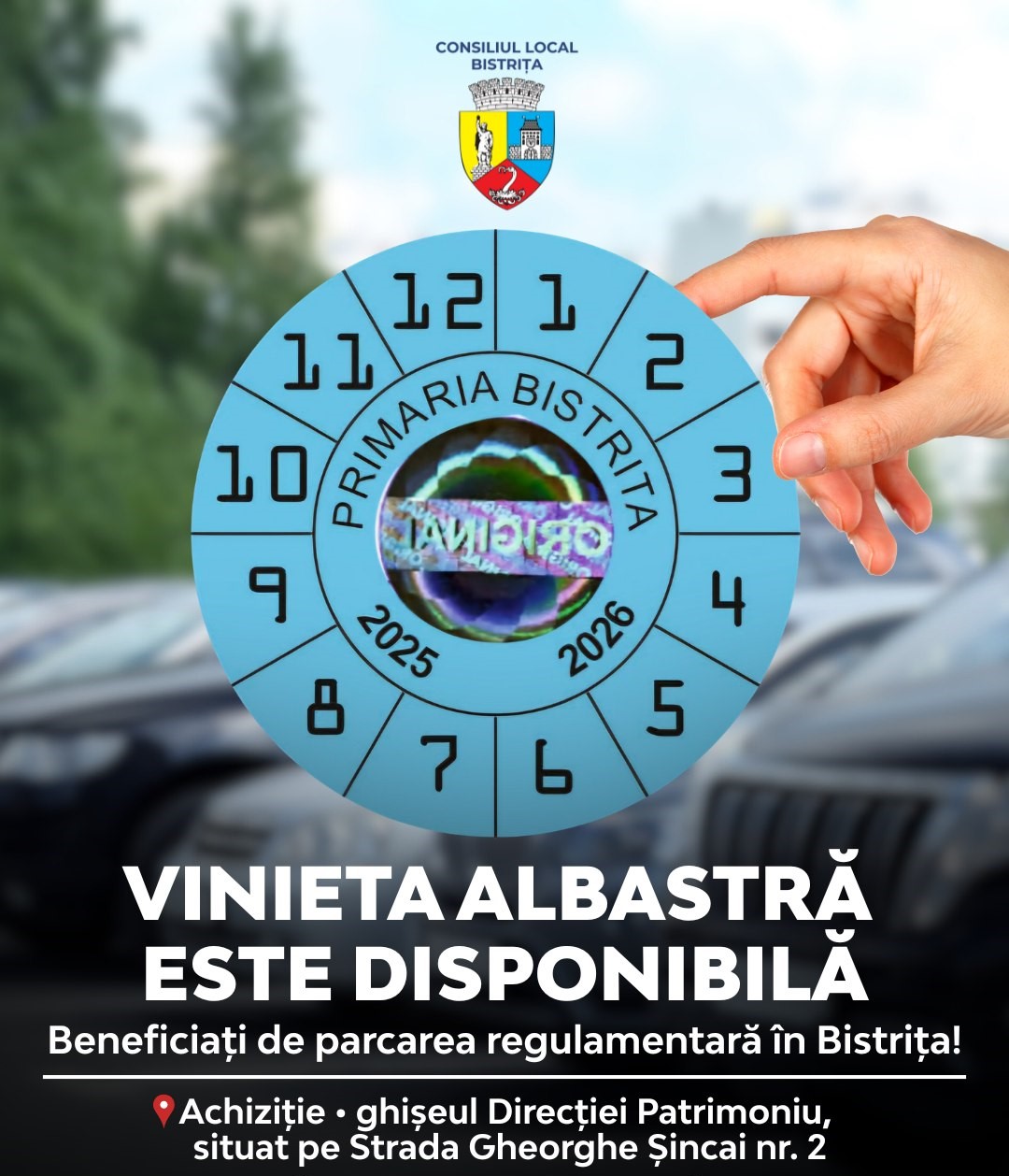 Vinieta albastră este disponibilă de astăzi la vânzare